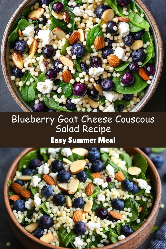 Blueberry Goat Cheese Couscous Salad