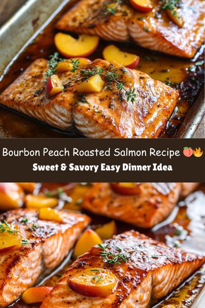 Bourbon Peach Roasted Salmon