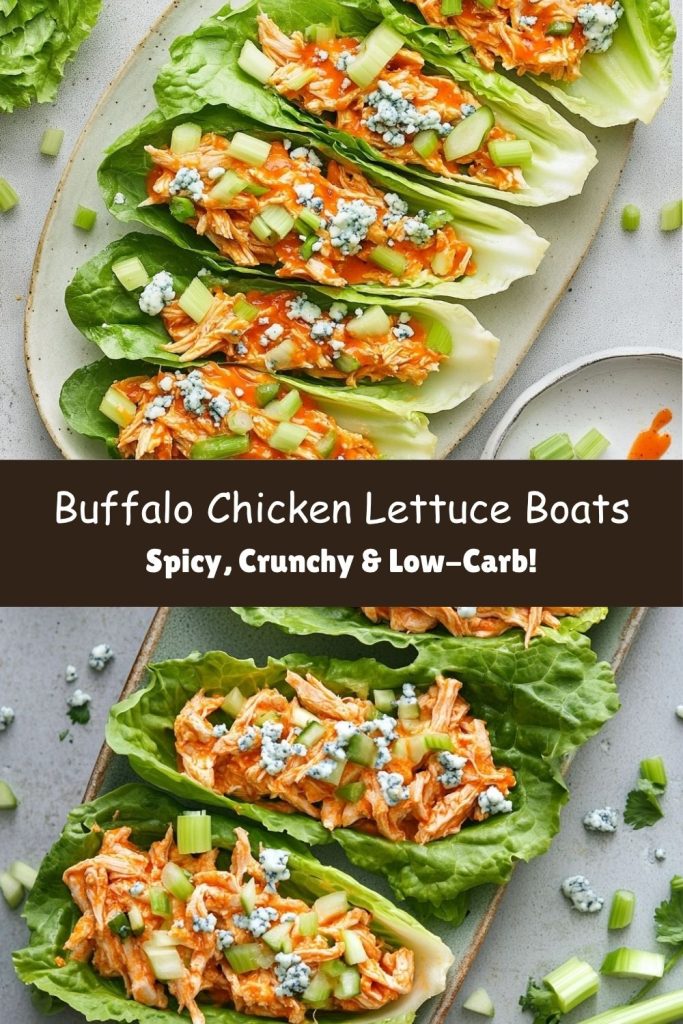Buffalo Chicken Lettuce Boats