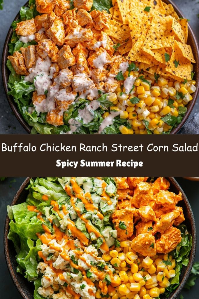 Buffalo Chicken & Ranch Street Corn Salad
