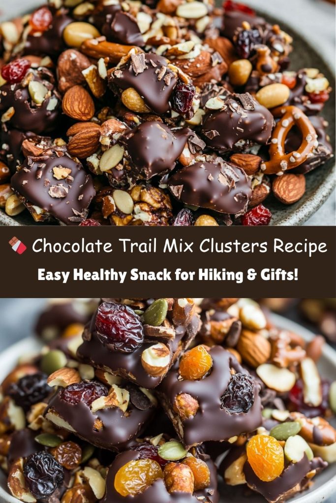 Chocolate Dipped Trail Mix Clusters