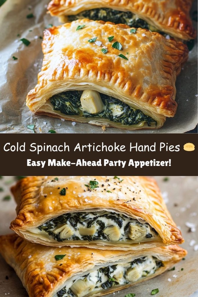 Cold Spinach & Artichoke Hand Pies