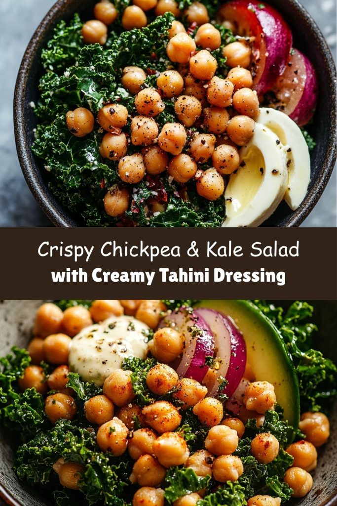 Crispy Chickpea & Kale Salad