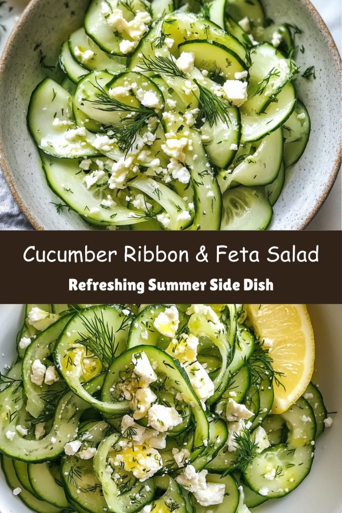 Cucumber Ribbon & Feta Salad