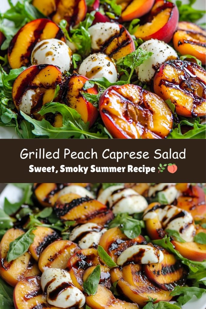 Grilled Peach Caprese Salad