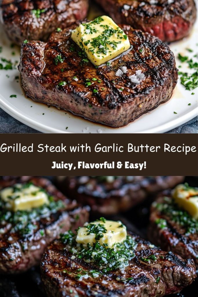 Grilled Steak with Garlic Butter