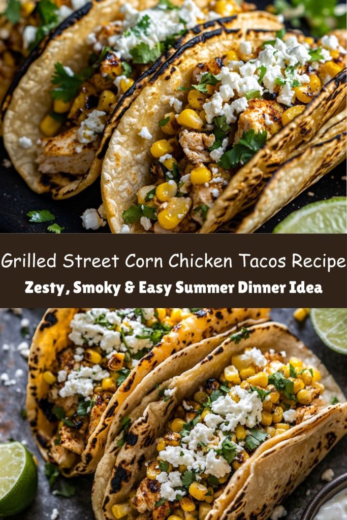 Grilled Street Corn Chicken Tacos