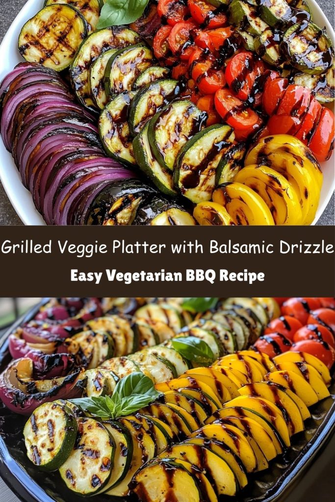 Grilled Veggie Platter with Balsamic Drizzle