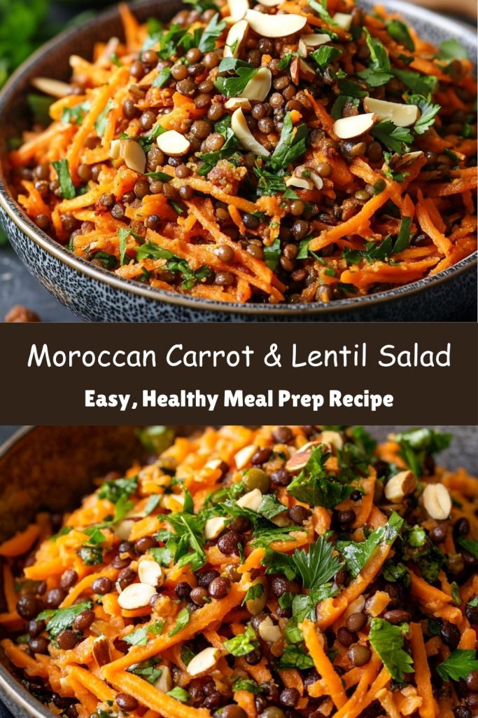 Moroccan Carrot & Lentil Salad