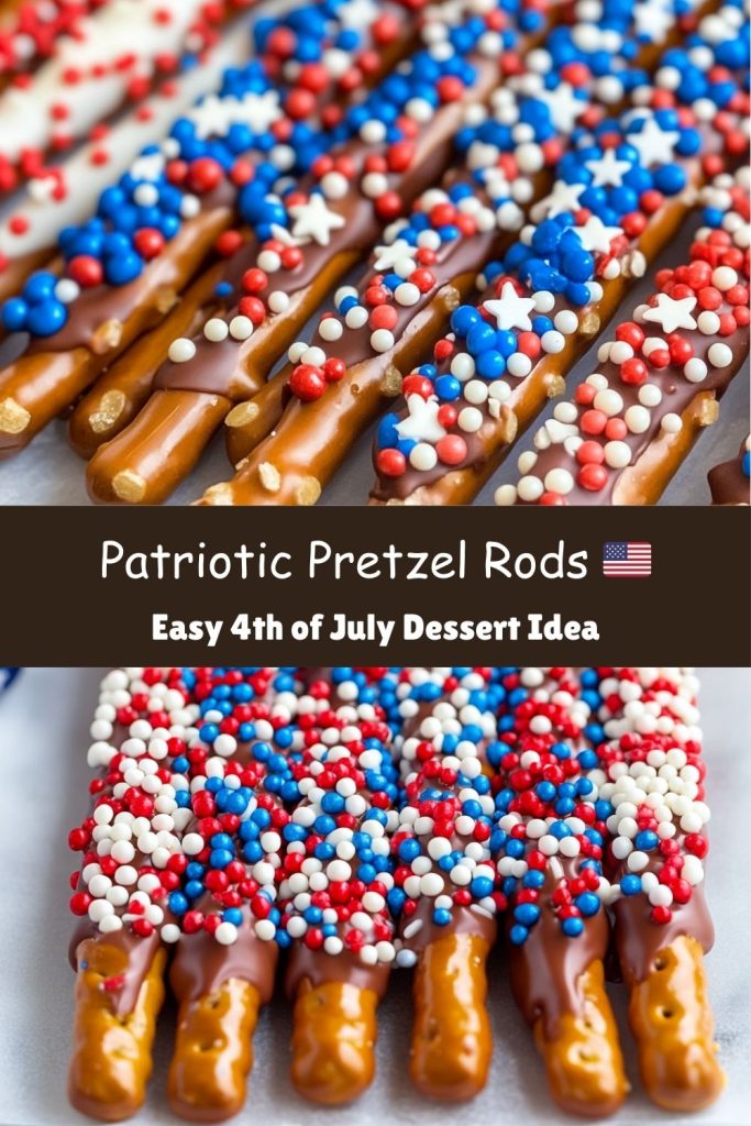Patriotic Pretzel Rods