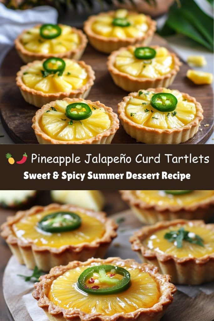 Pineapple Jalapeño Curd Tartlets