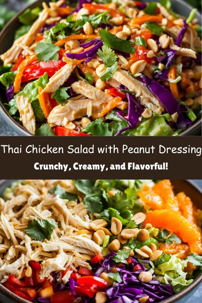 Thai Chicken Salad with Peanut Dressing