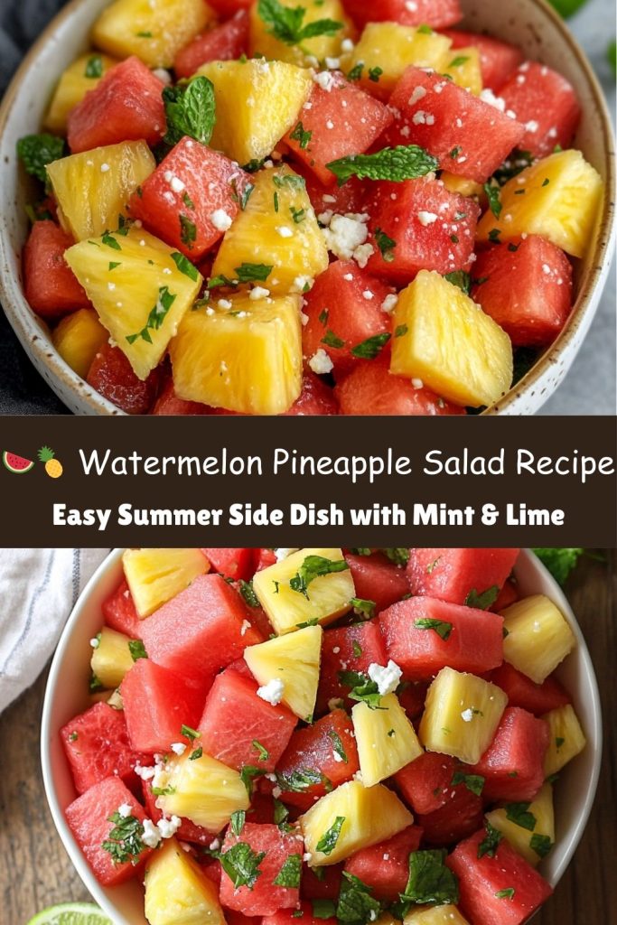 Watermelon Pineapple Salad Recipe