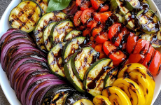 Grilled Veggie Platter with Balsamic Drizzle