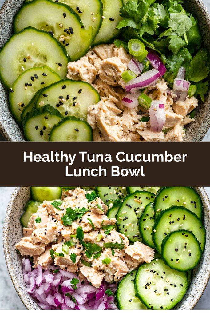 Tuna Cucumber Lunch Bowl