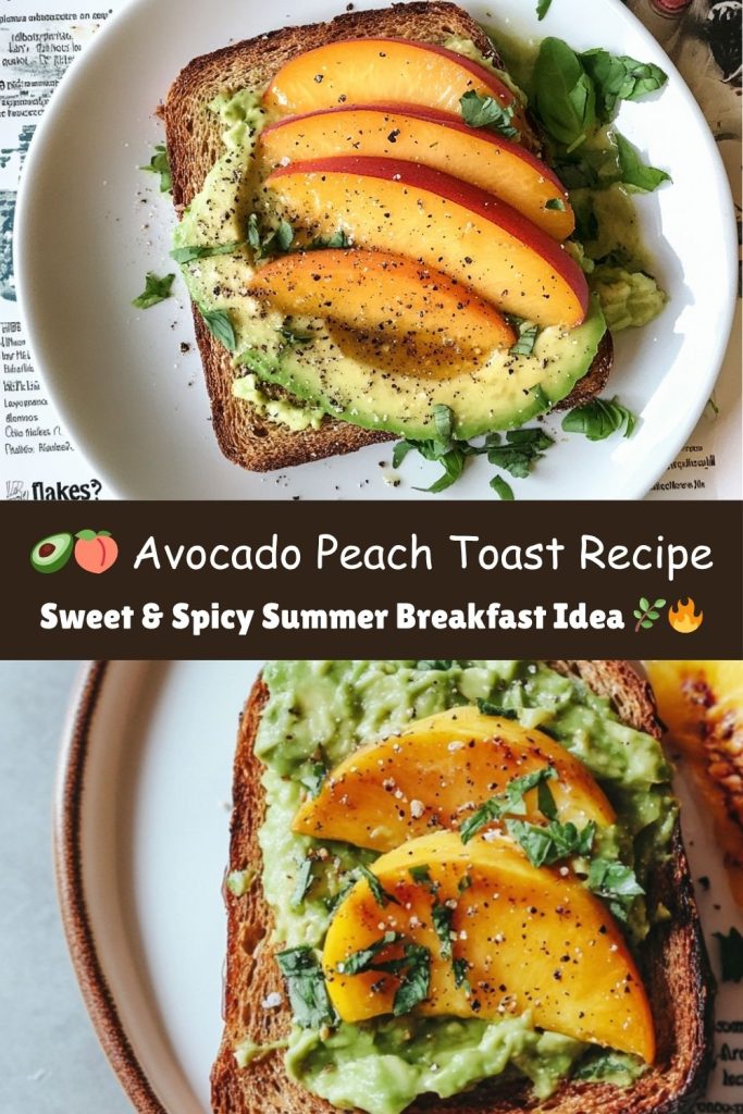 Avocado Peach Toast