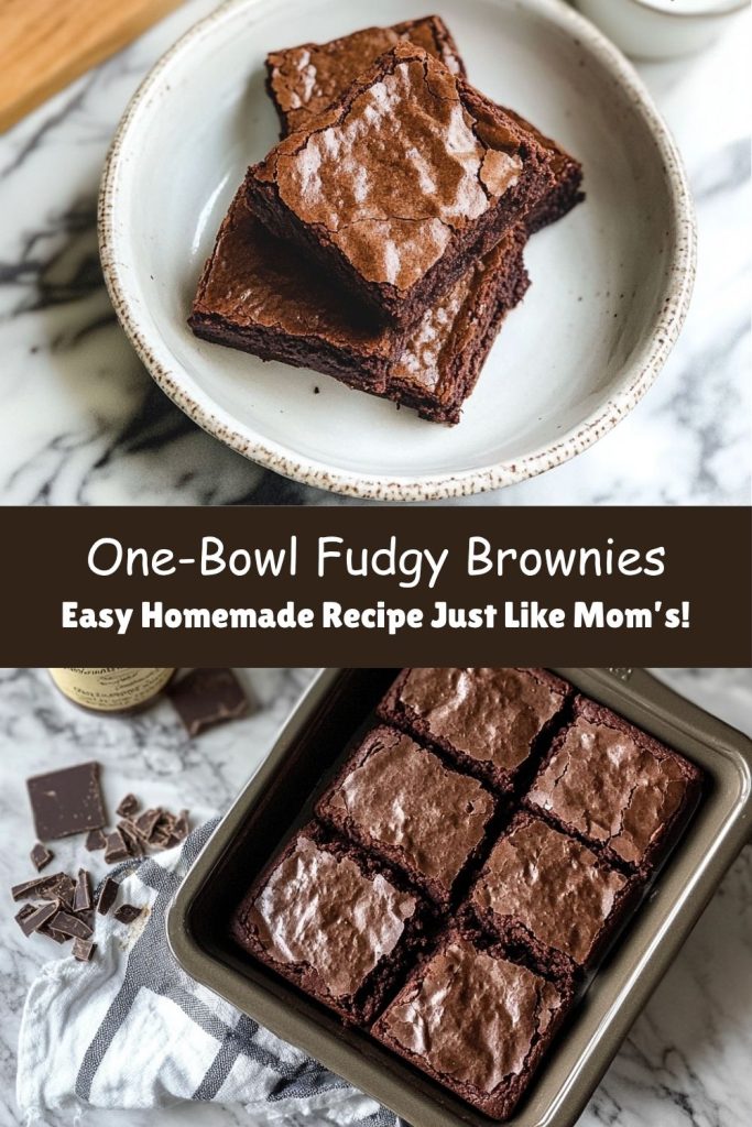 One Bowl Brownies