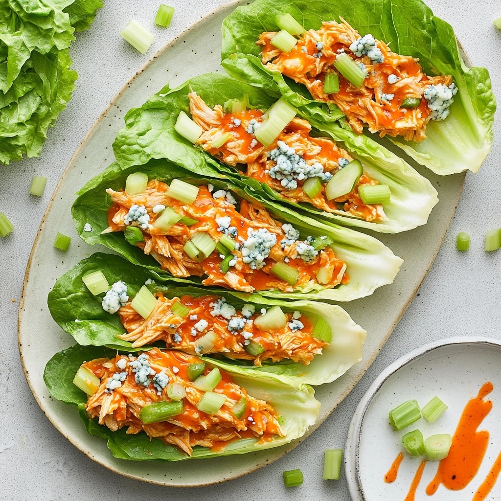Buffalo Chicken Lettuce Boats