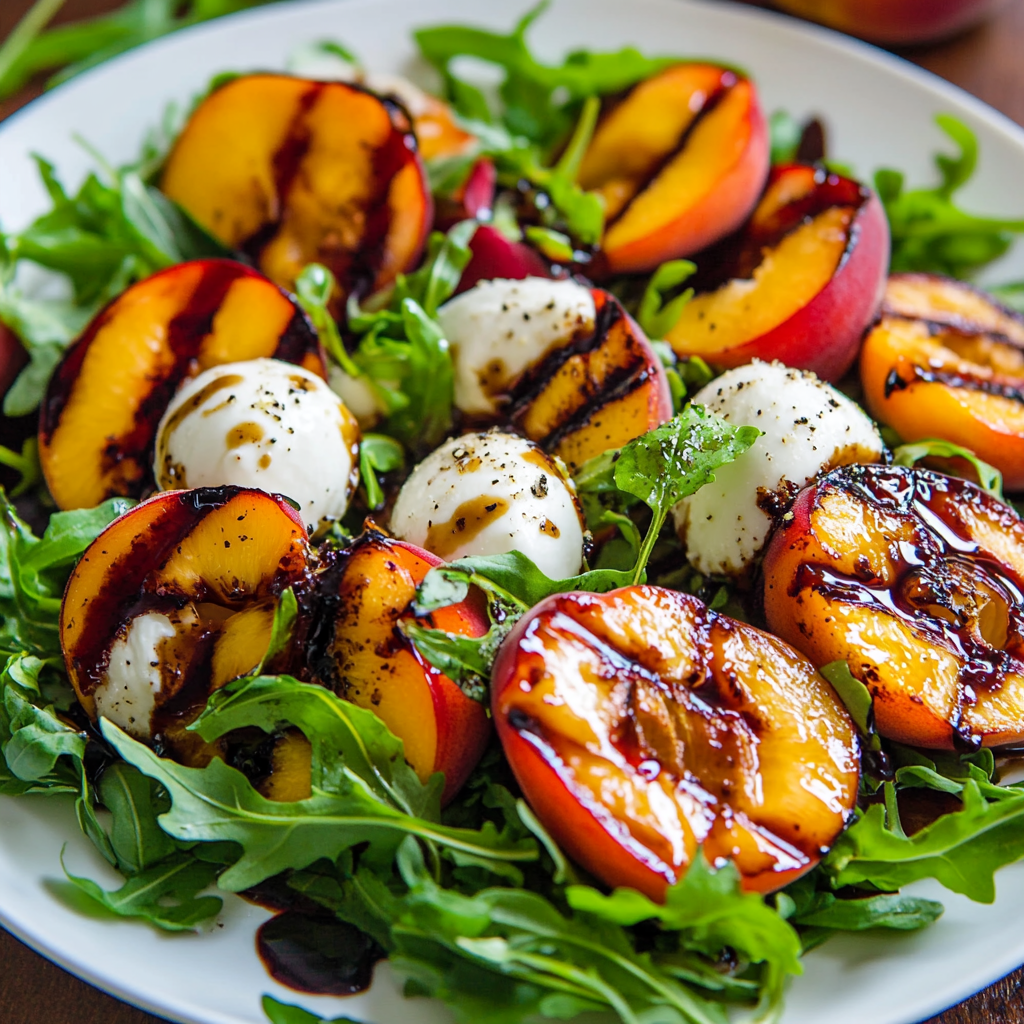 Grilled Peach Caprese Salad