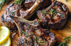 Grilled Lamb Chops with Rosemary