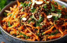 Moroccan Carrot & Lentil Salad