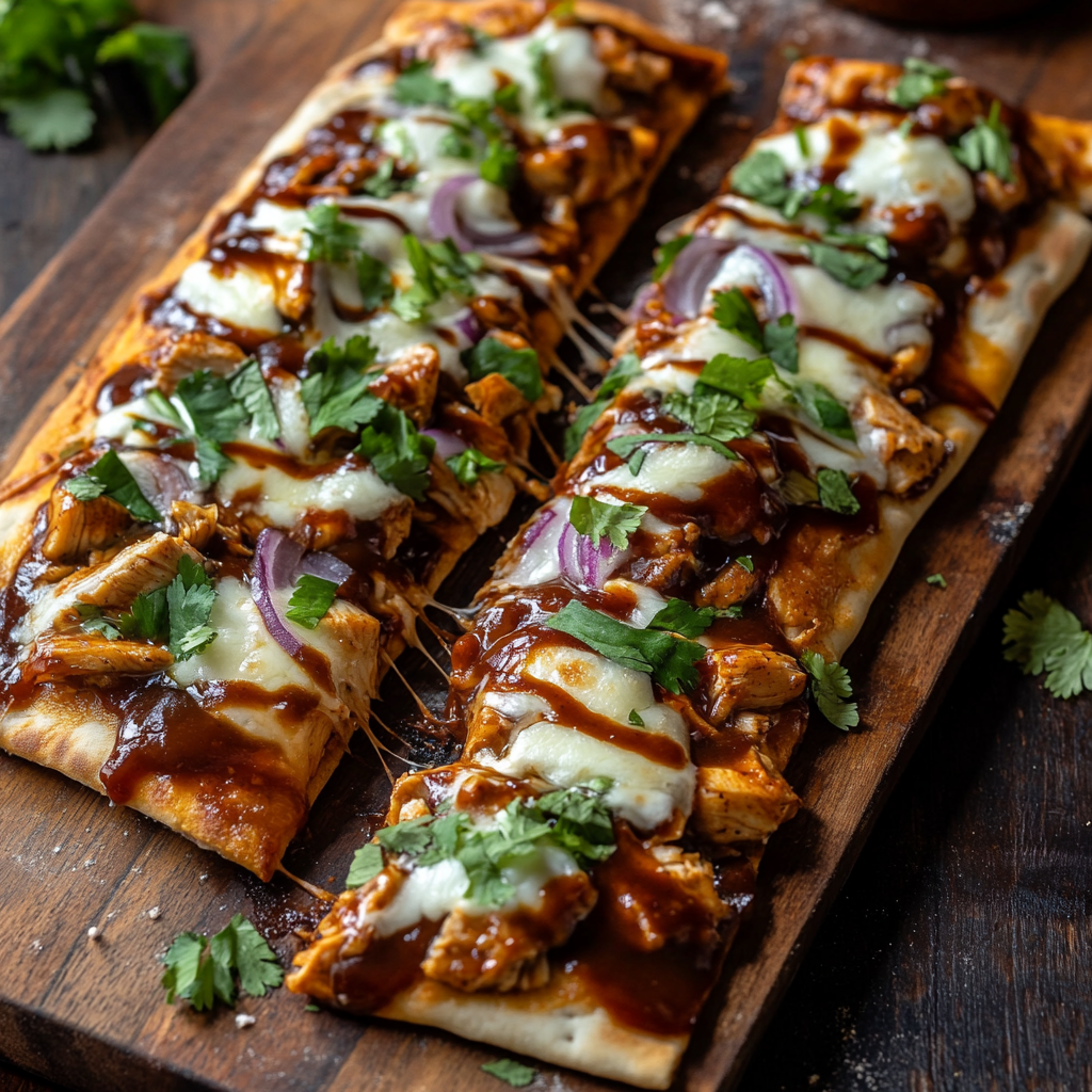 BBQ Chicken Flatbread Pizzas