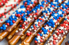 Patriotic Pretzel Rods