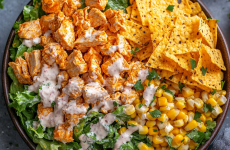Buffalo Chicken & Ranch Street Corn Salad