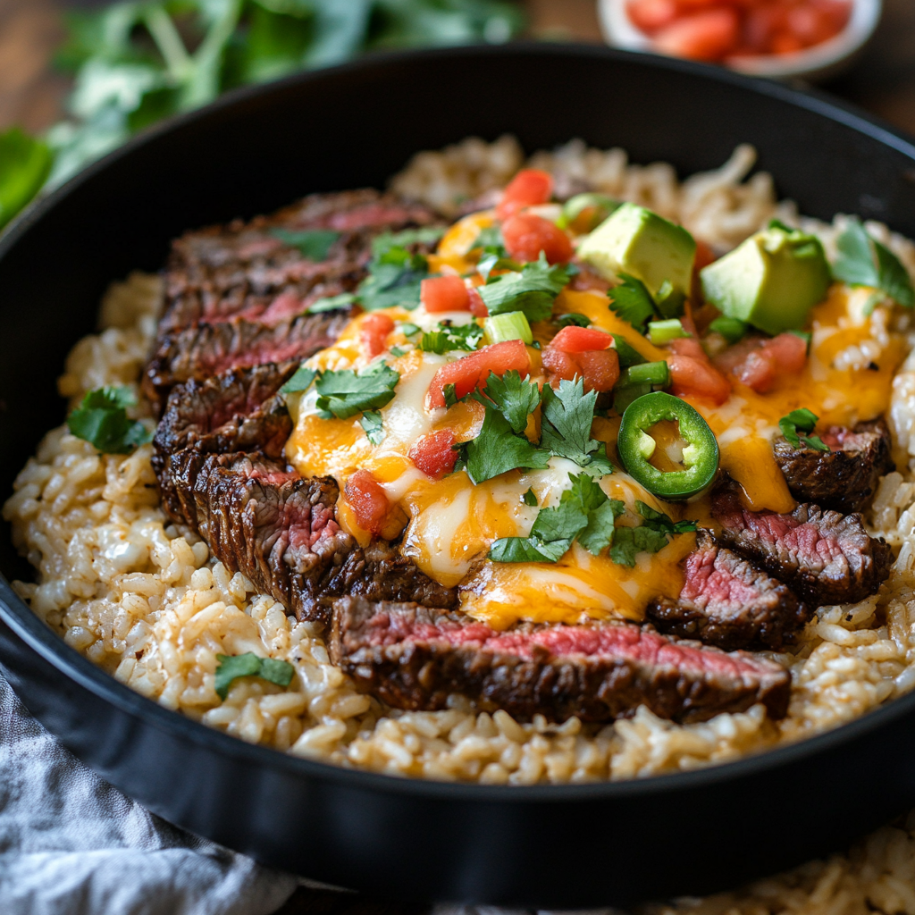 Steak & Queso Rice
