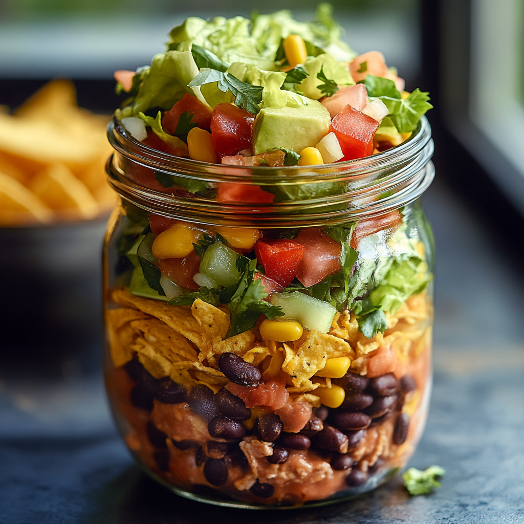 Taco Salad in a Jar