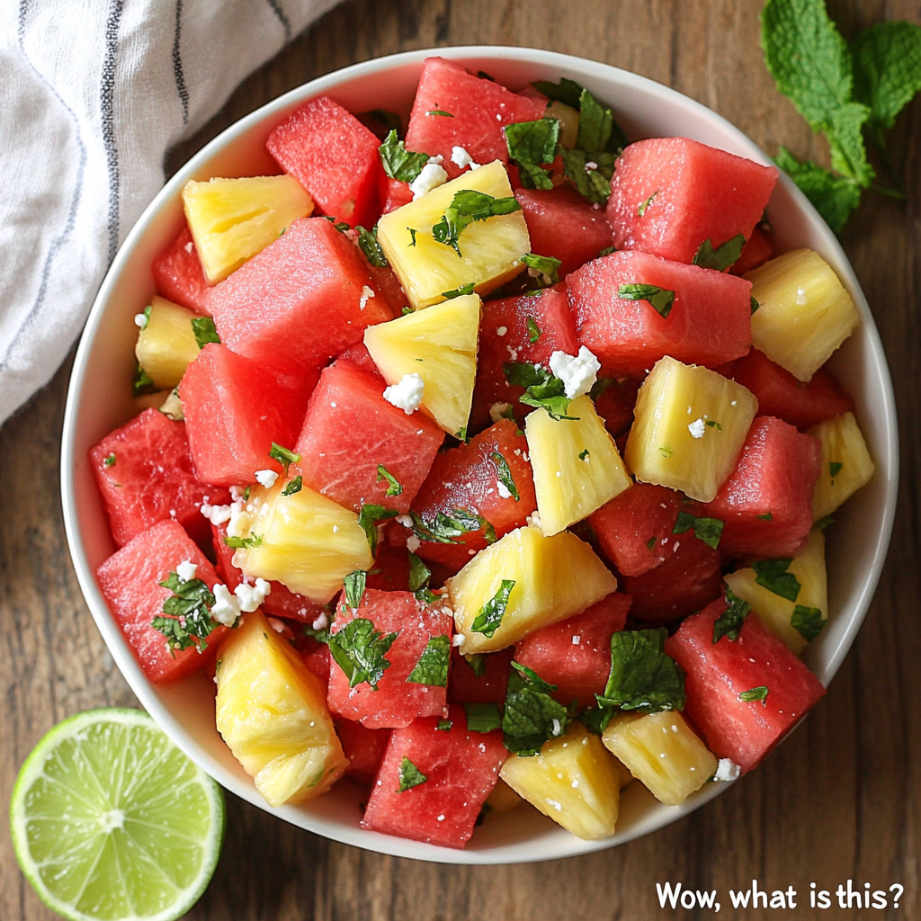 Watermelon Pineapple Salad Recipe
