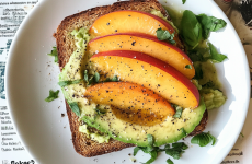 Avocado Peach Toast