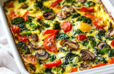 High Protein Veggie Egg Bake