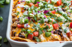 Healthy Chicken Taco Casserole