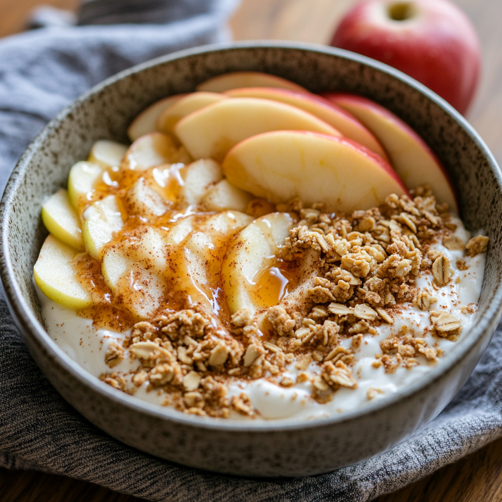 Apple & Peanut Butter Yogurt Bowl
