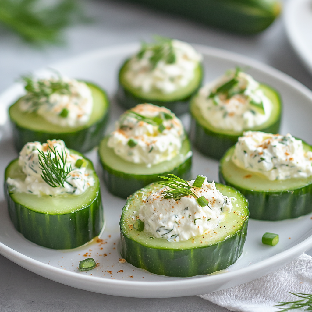 Stuffed Cucumber Bites (Low Carb - Keto)