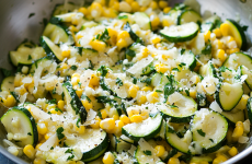 Parmesan Zucchini and Corn